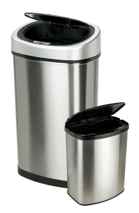 <b>NINESTARS</b> Stainless steel open top <b>trash</b> <b>cans</b> are hassle free and mess free. . Nine stars trash can lid